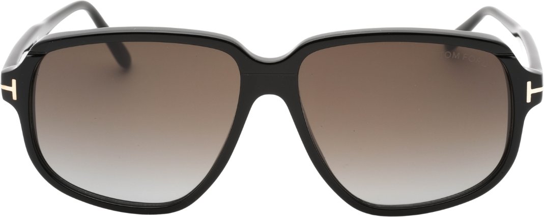 Tom Ford FT1024 Anton 01B Glanzende schwarze Sonnenbrille