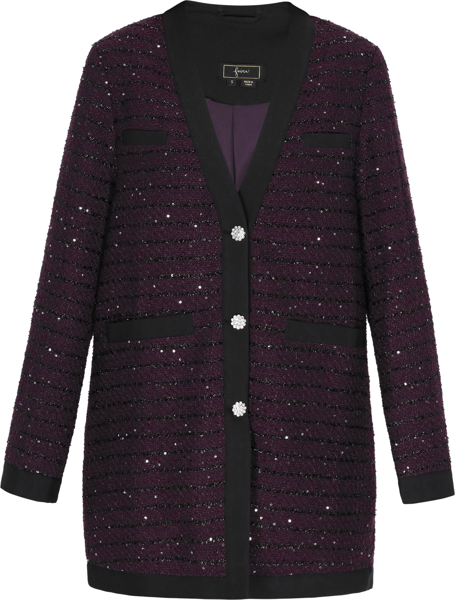 Faina Blazer Frauen Dunkelviolett