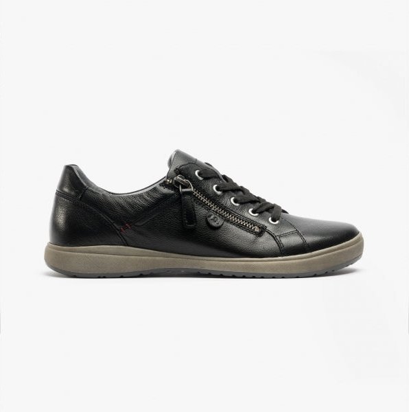 Josef Seibel Caren 12 Damen Leder Sneakers Schwarz