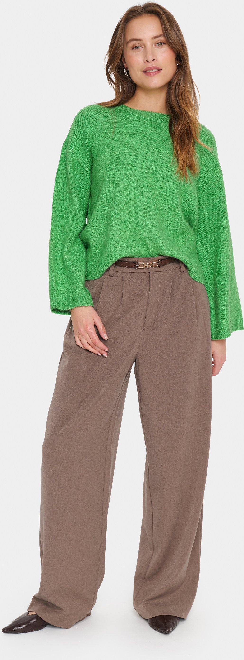 Strickpullover LarnaSZ Strickpullover Lockere Passform green