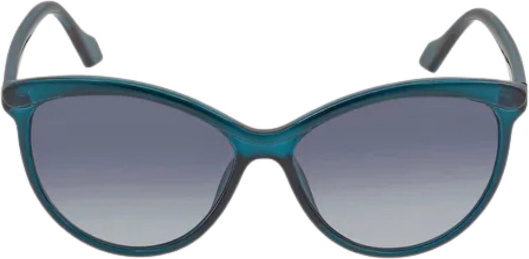 Calvin Klein - Sonnenbrille mit türkisfarbenem Rahmen und grauen Verlaufsgläsern in Kristalloptik