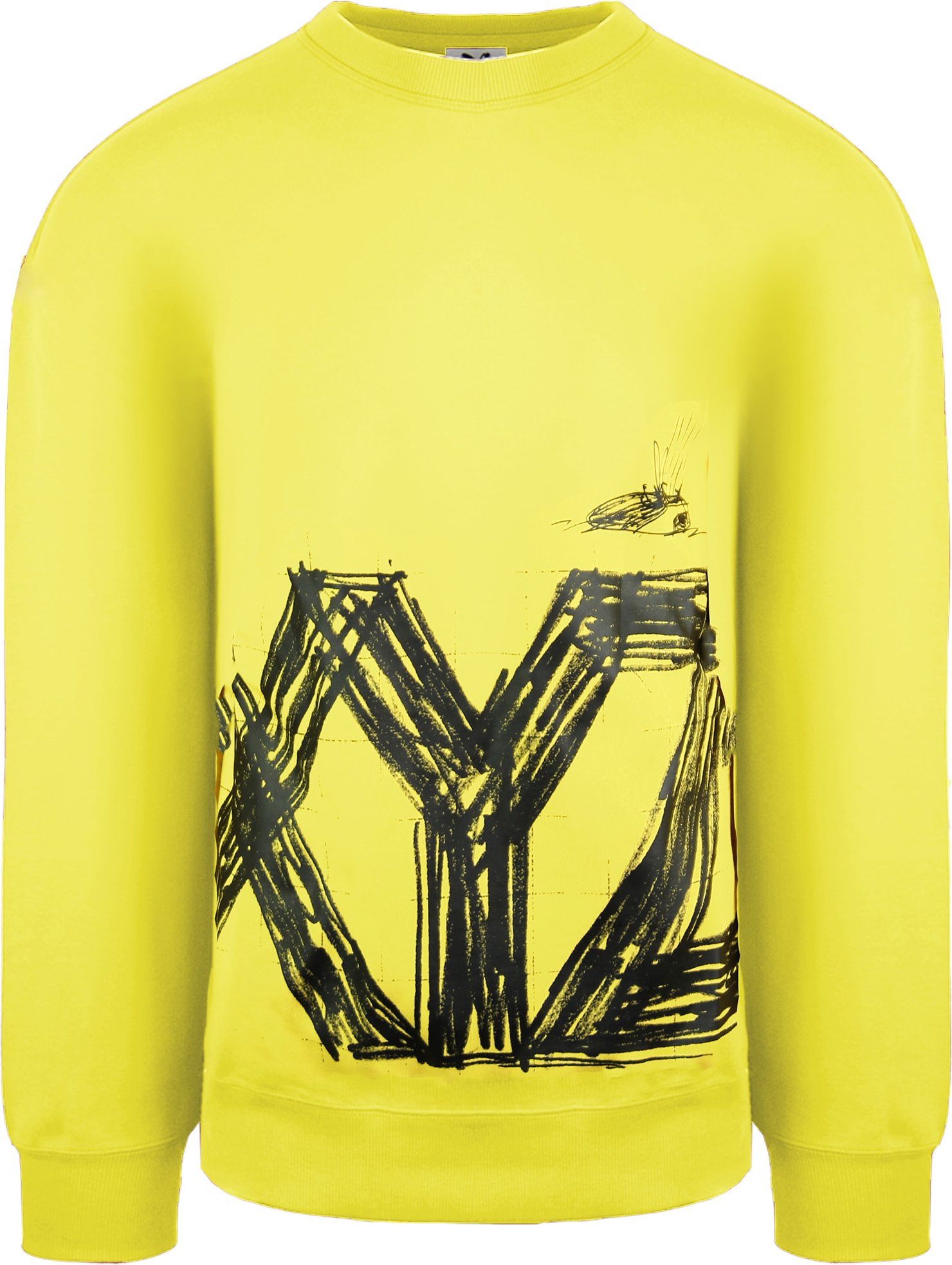 Puma x Michael Lau Long Sleeve Crew Hals Yellow Men Grafic Sweatshirt 530358 79