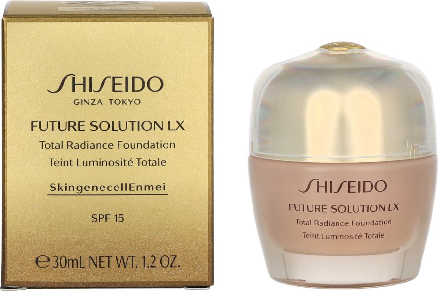 Shiseido Future Solution LX Total Radiance Foundation SPF15, 3 Rose, 30 ml