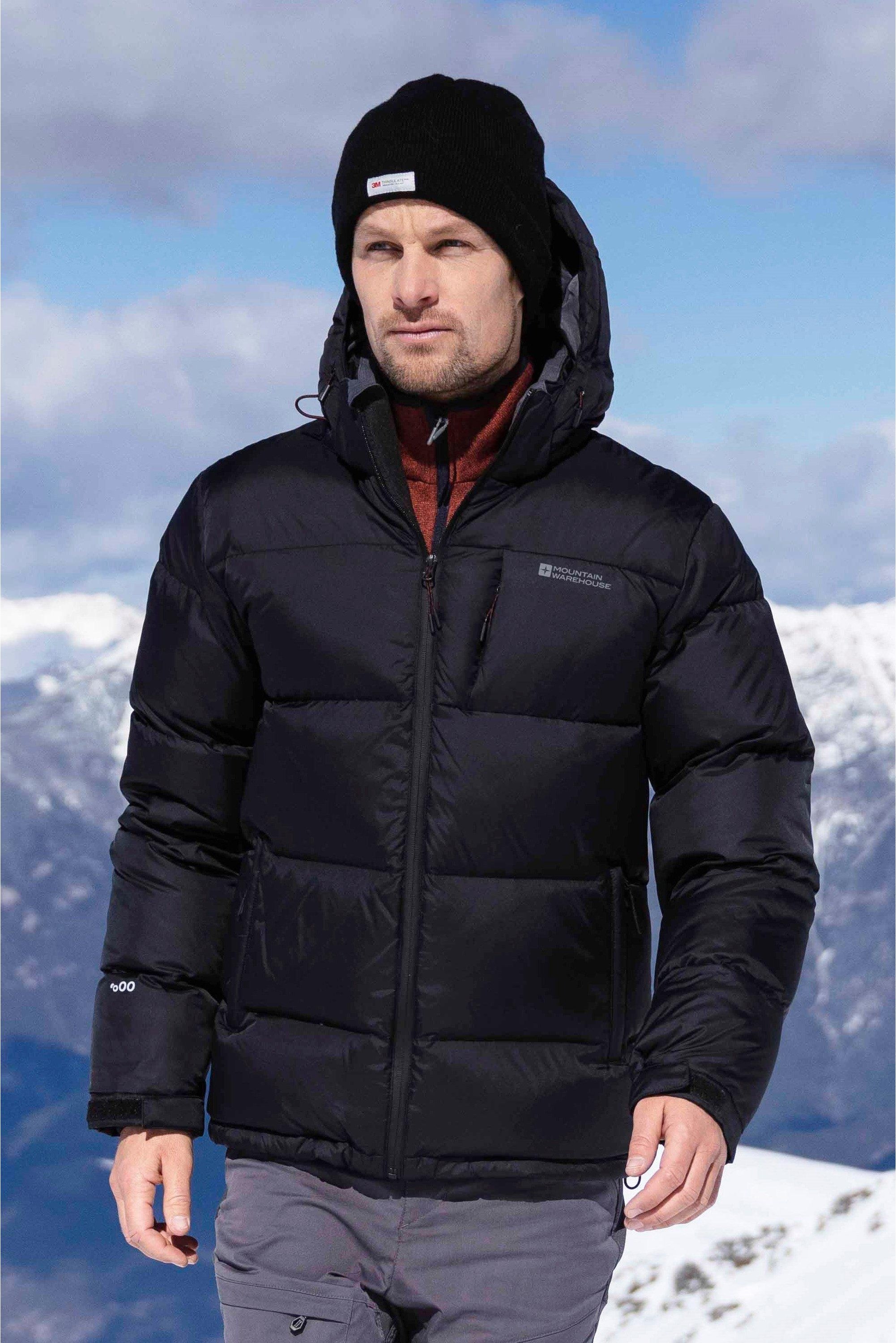 Mountain Warehouse - "Frost II Extreme" Daunenjacke für Herren (Pechschwarz)