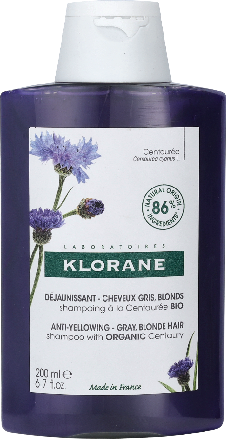 Klorane Anti-Yellowing Shampoo With Centaury.