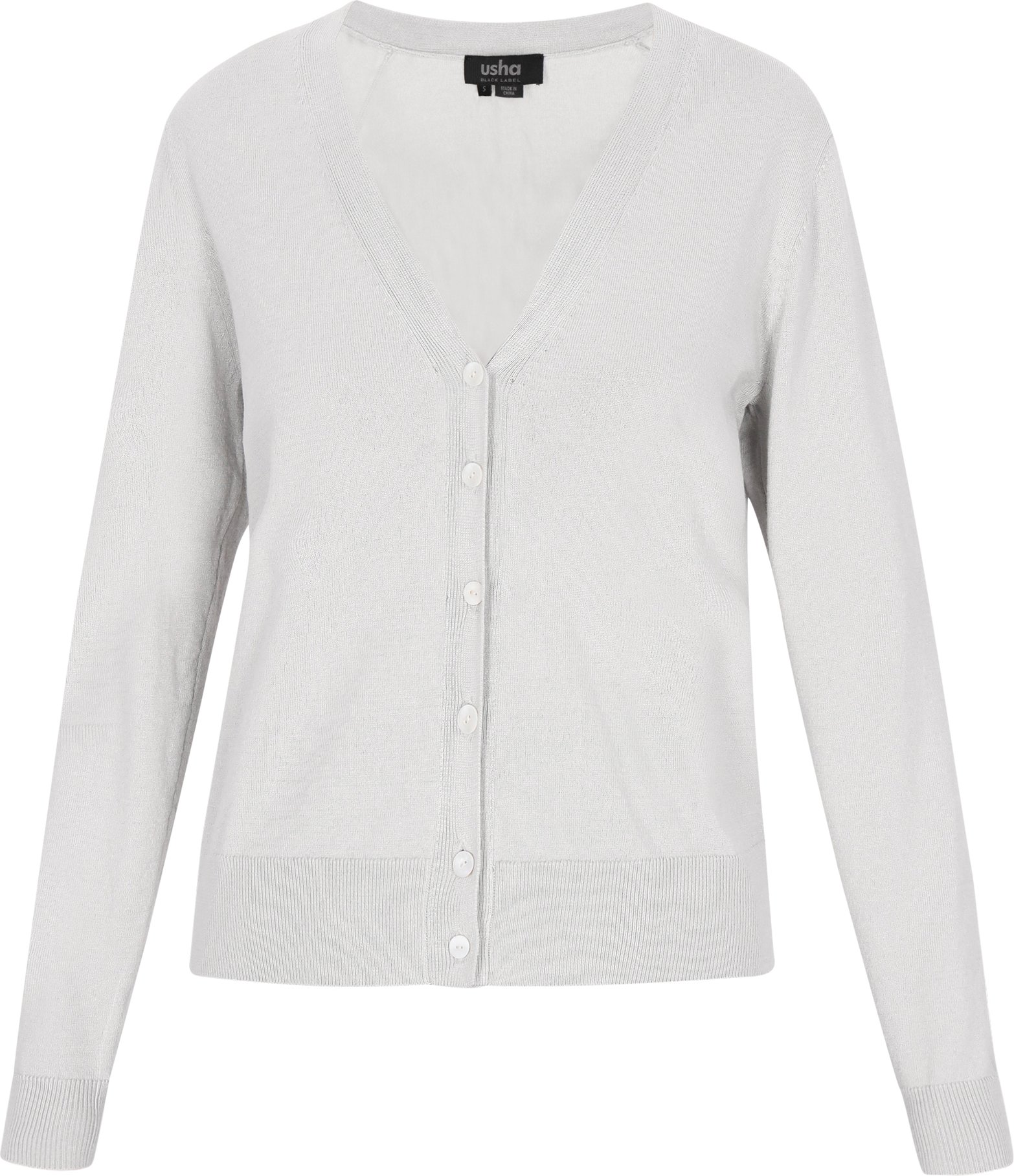 usha Strickjacke Frauen hellgrau