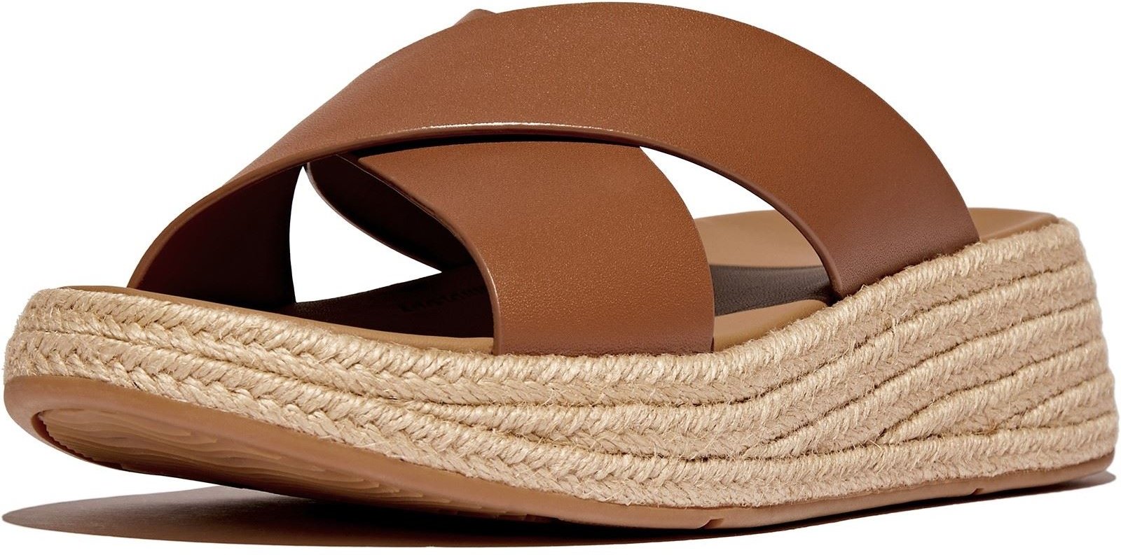 Fitflop F-Mode Cross Leder Herren Clogs in Dunkelbraun