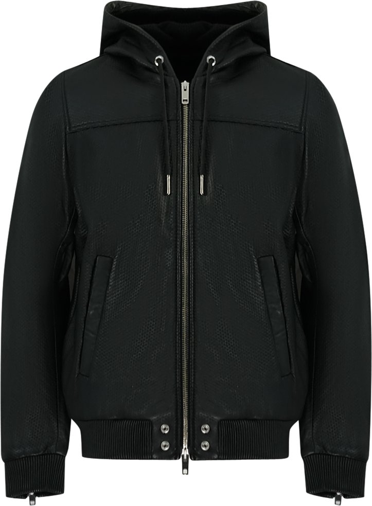 Diesel L-Rooney Black Leather Jacket