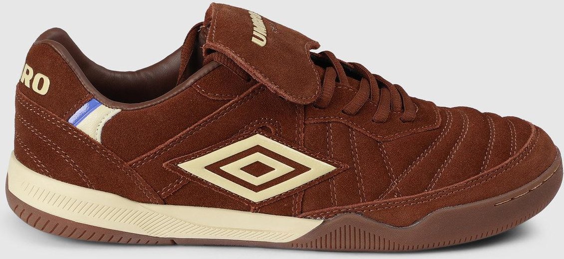 Umbro - "Speciali Tr" Oberteil mit Klappe Sneaker für Herren, Wildleder (Dunkelbraun/Cremefarbe/Königsblau)
