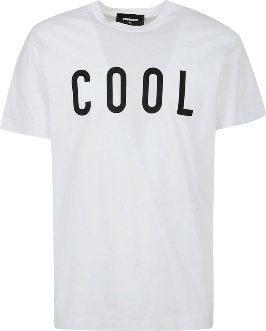Weisses T-Shirt mit coolem Logo von Dsquared2