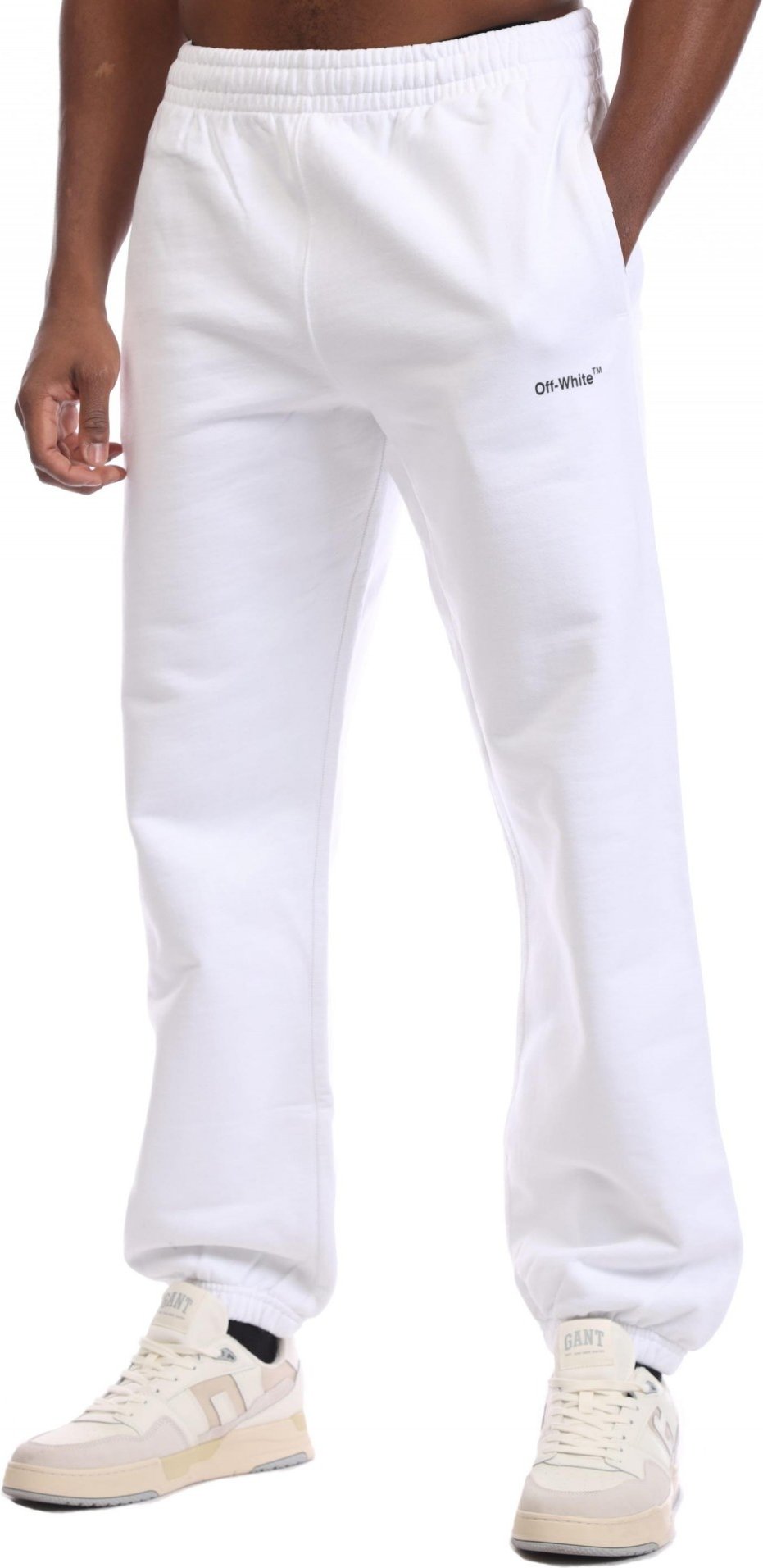 Off White - Trainingshose für Herren (Weiß/Schwarz)