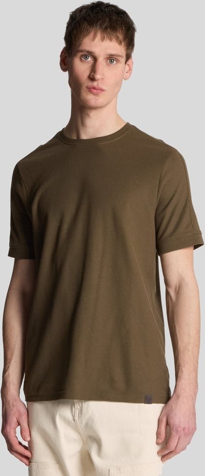 Lyle & Scott Paneliertes T-Shirt - Braun