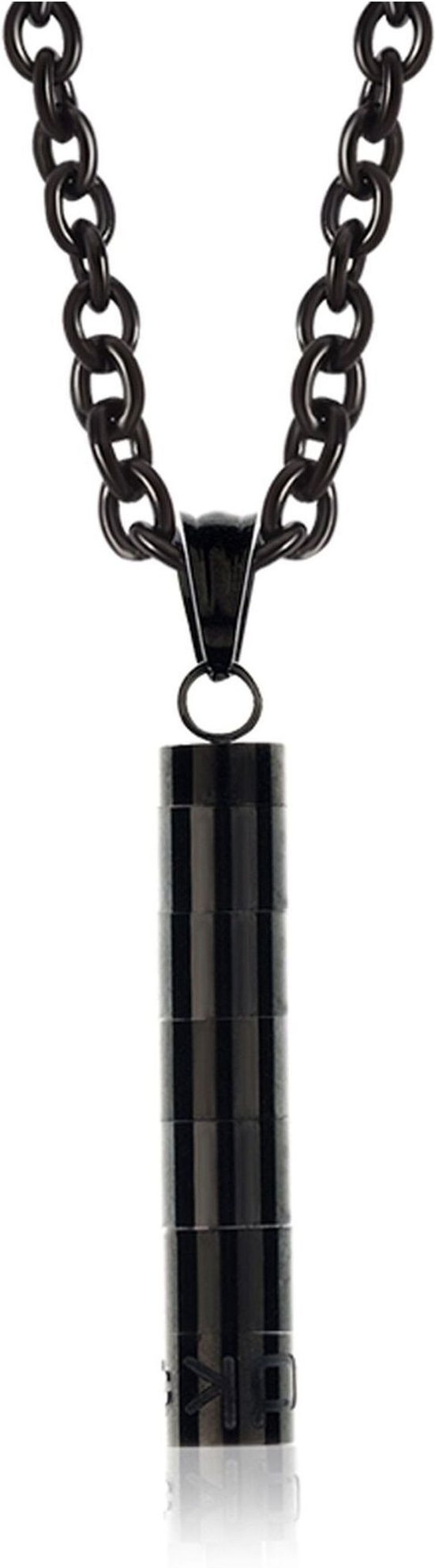 Dkeniz Anhänger mit Kette Edelstahl BLACK PURE-O