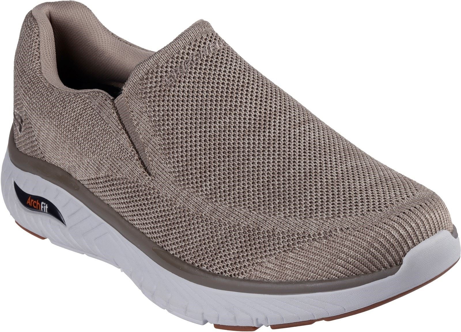 Skechers Arch Fit Crosser Locke Herren Sneaker aus Polyester in Taupe