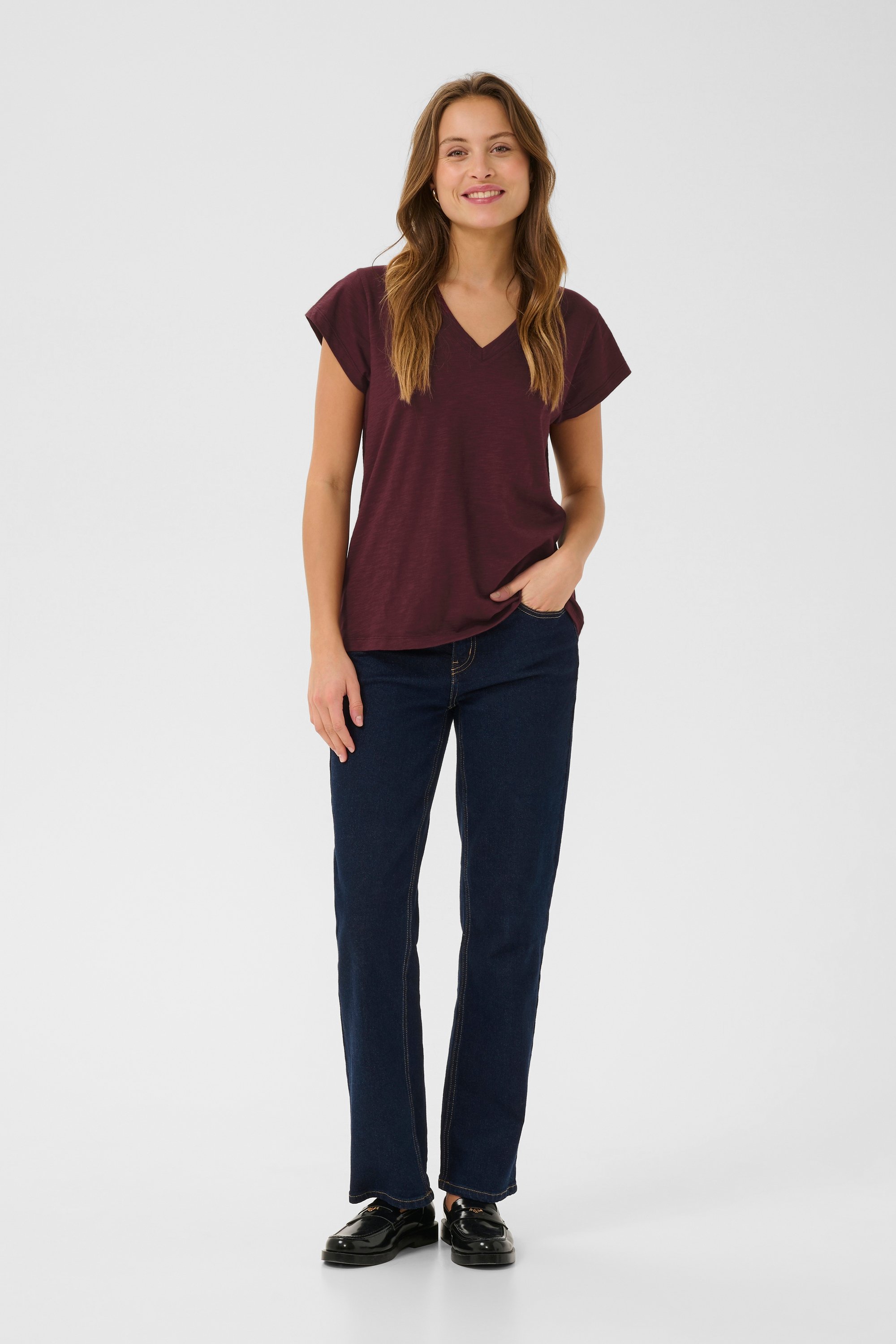 T-shirt CUbiana Regular fit bordo