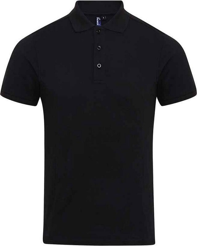 Premier Herren Coolchecker Plus Pique Polo T-Shirt (Schwarz)