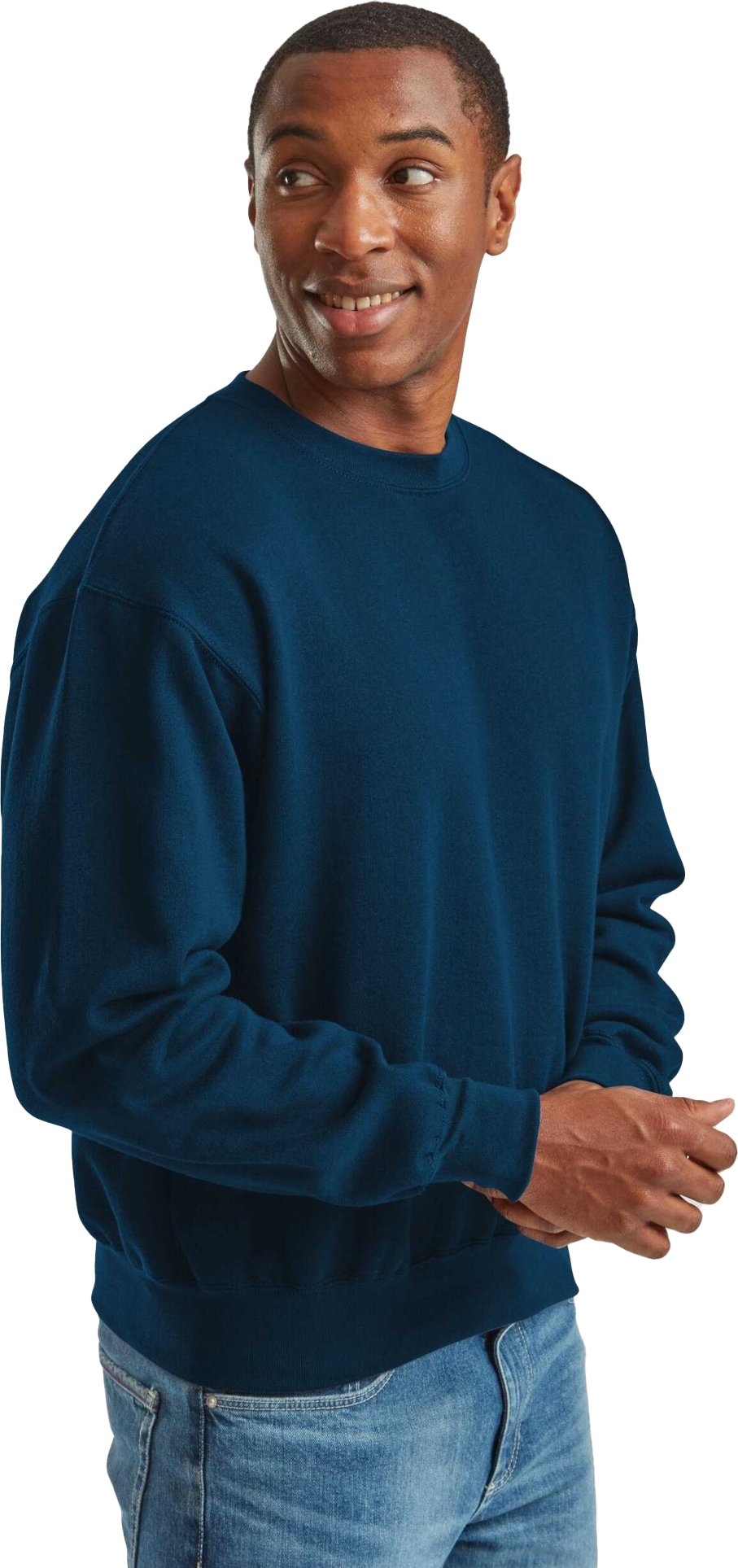 Fruit of the Loom - Sweatshirt für Herren/Damen Unisex, Super Baumwolle (Bergblau)