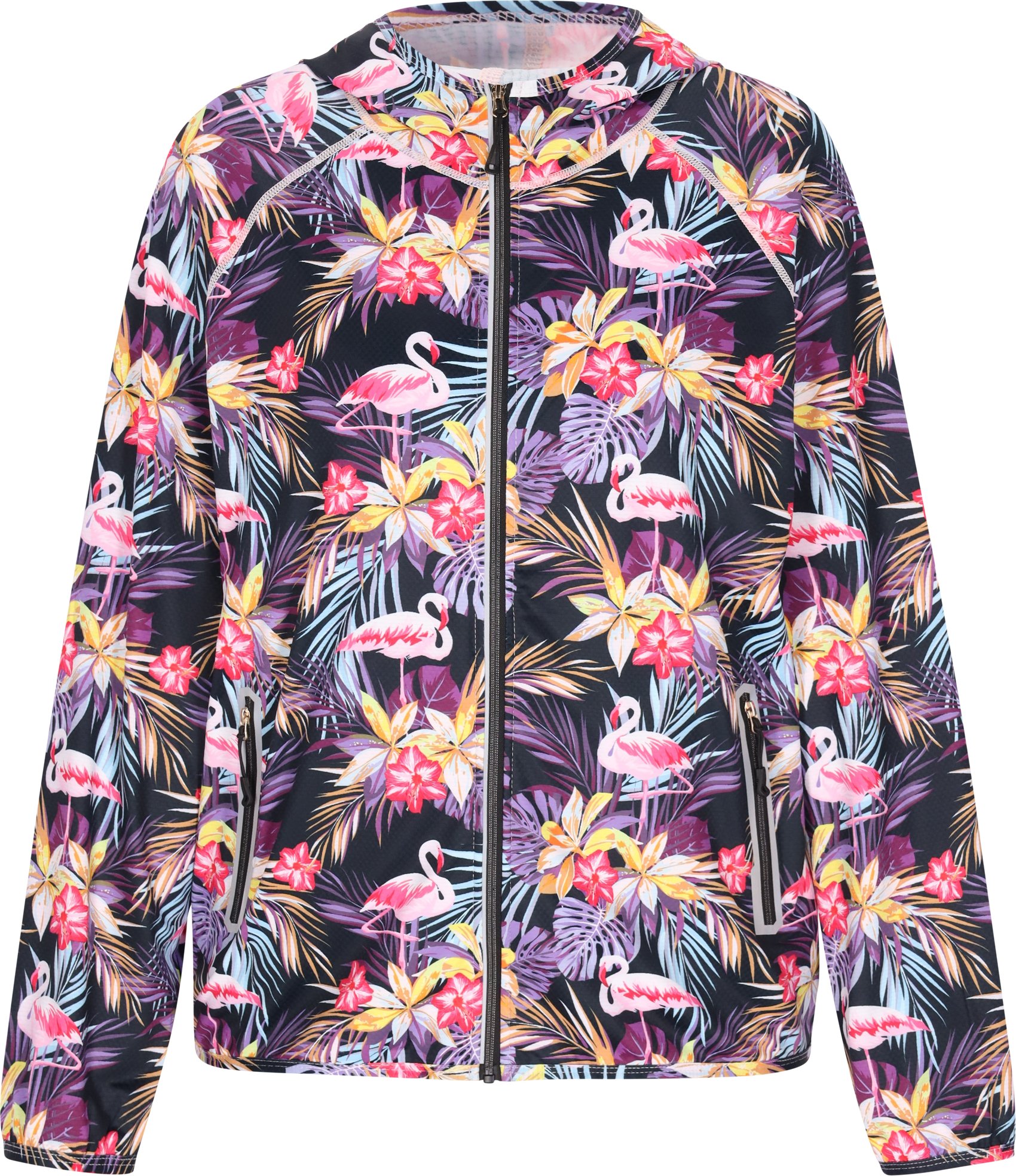 IZIA Jacke Frauen schwarz mehrfarbig