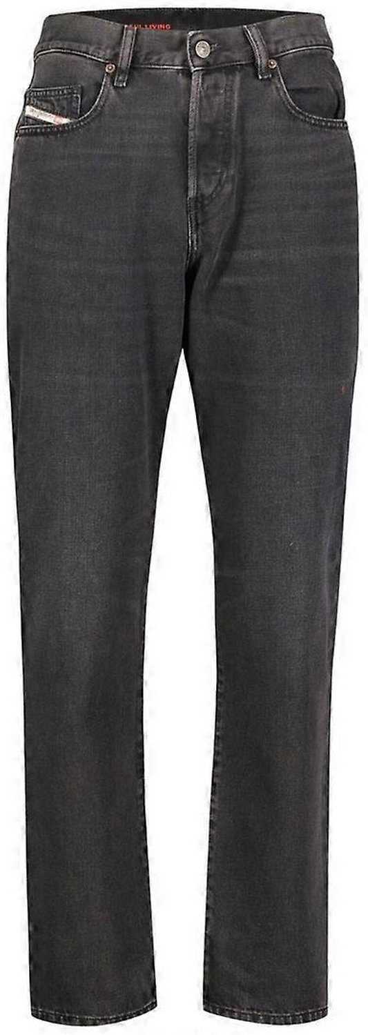 Diesel Herren D-Viker Plain Jeans (Schwarz)