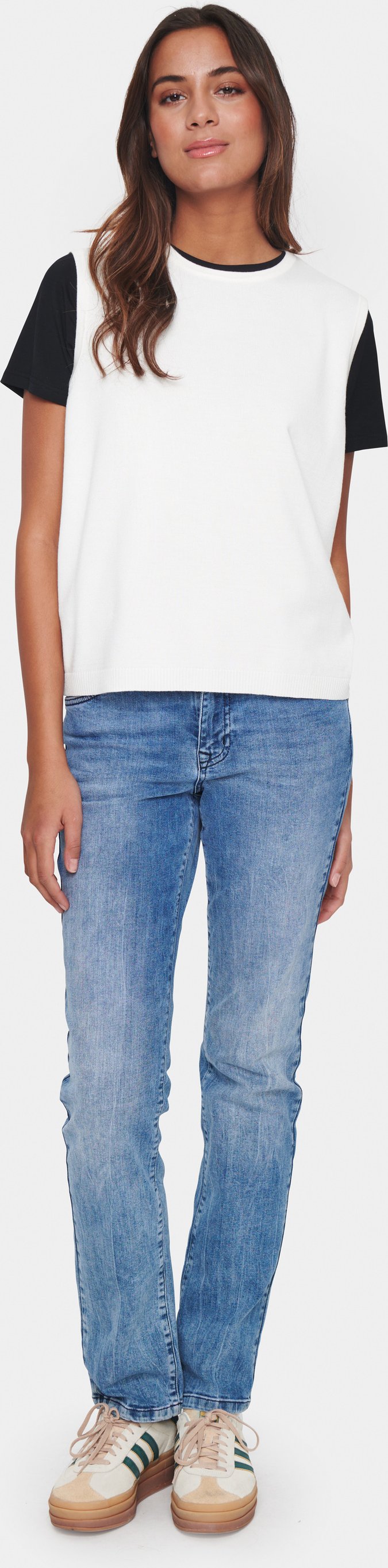 Strickweste MilaSZ Strickweste Gerade Passform