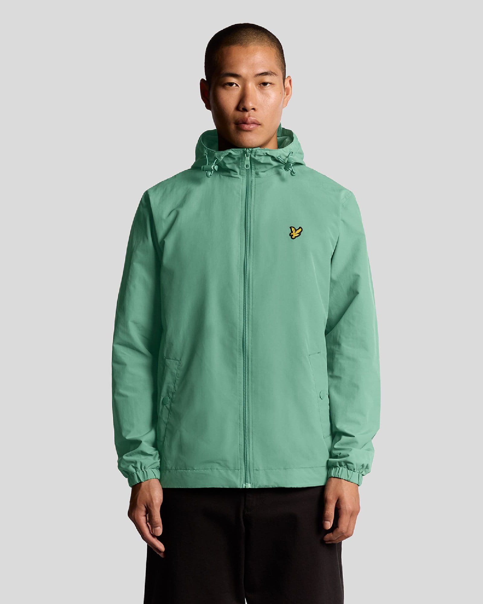 Herren Lyle And Scott Reißverschluss Kapuzenjacke in Grün