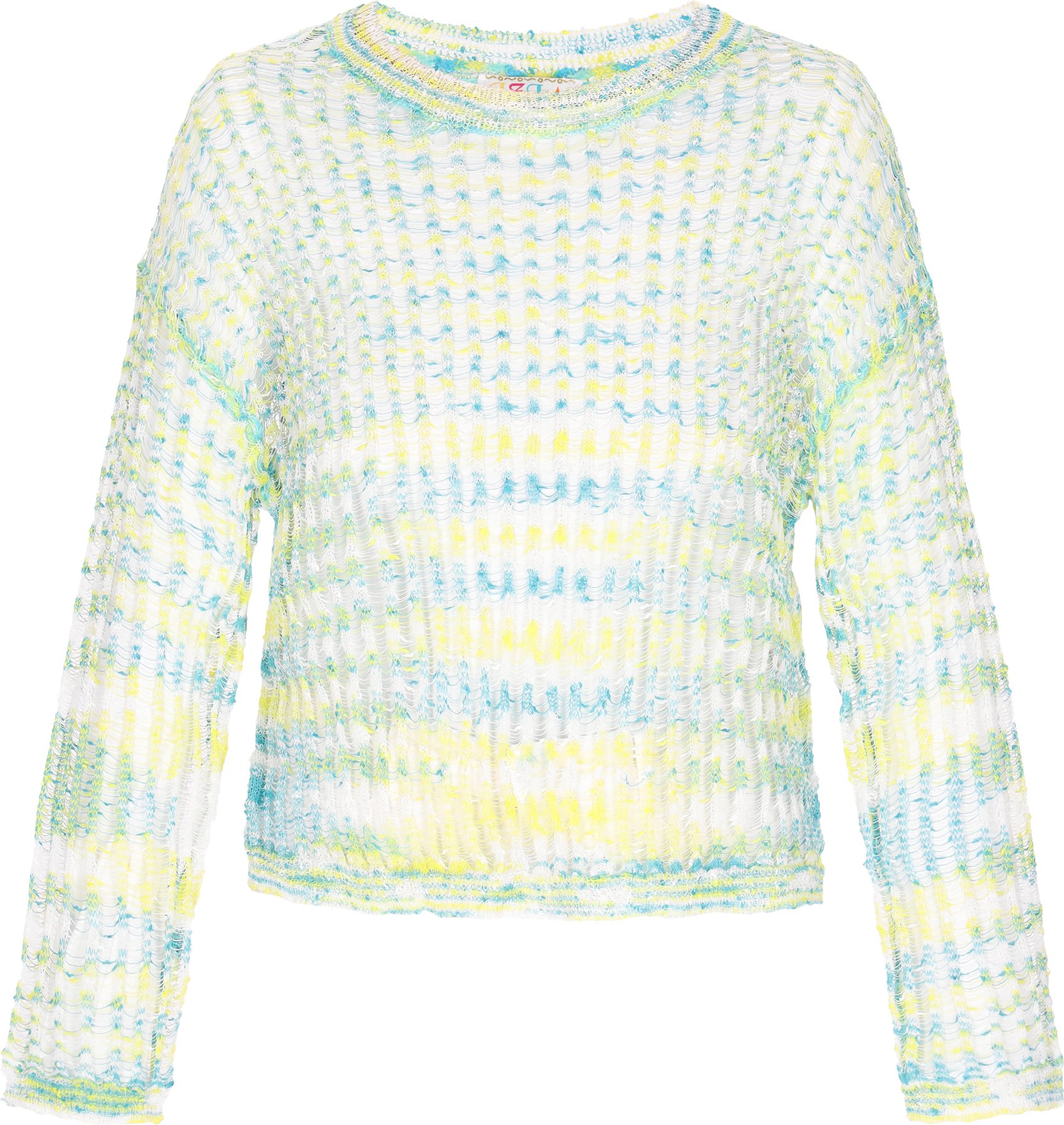 IZIA Pullover Frauen aqua mehrfarbig