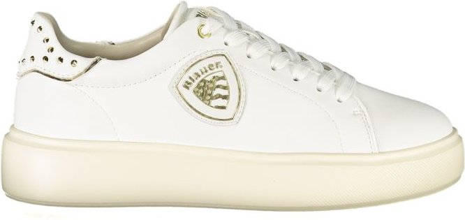 Blauer Bianco Poliuretano Damen Sneaker