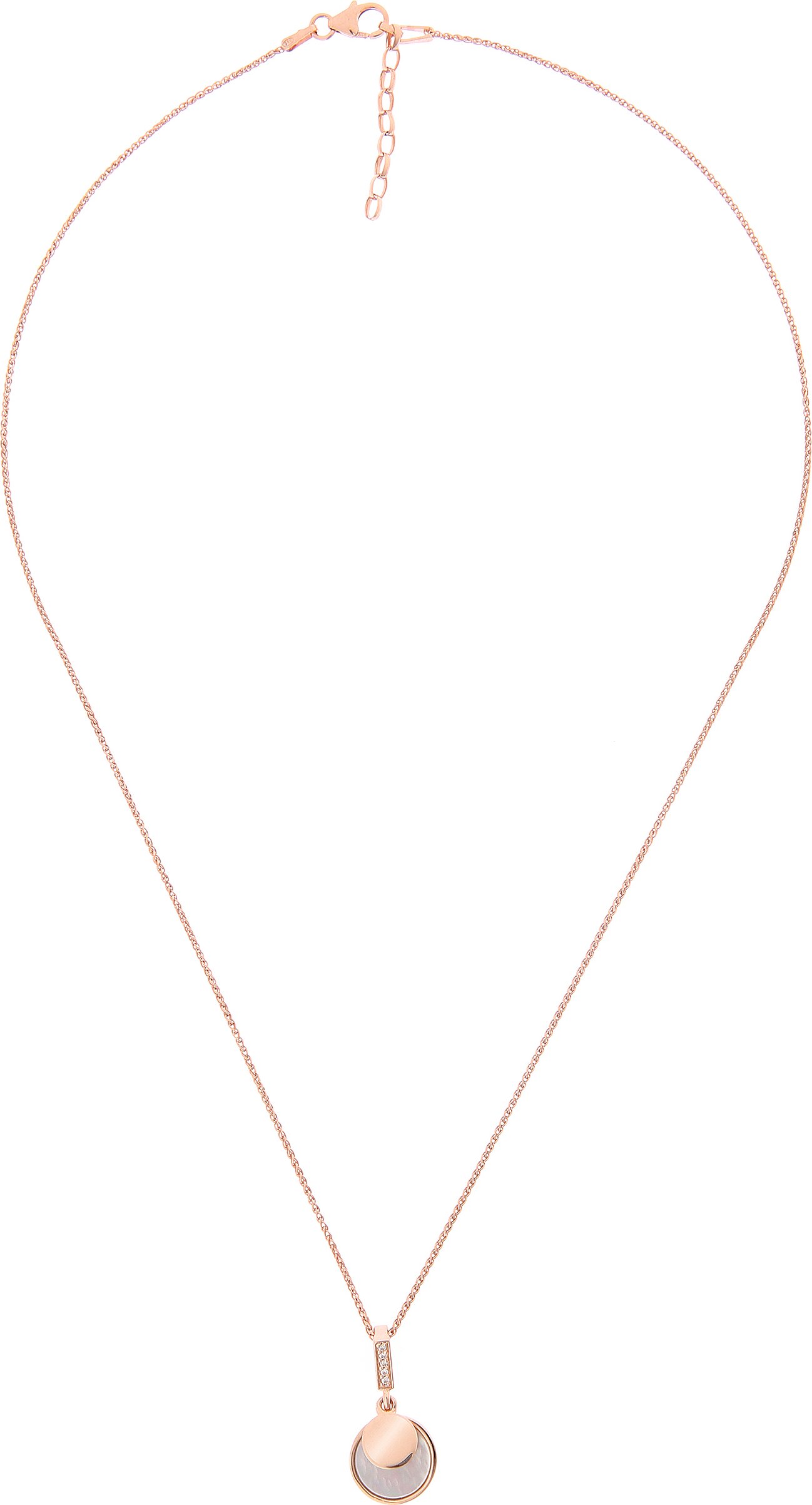 Orphelia Damen-Kette aus 925er Sterlingsilber mit Anhänger – Rosé ZH-7285/RG