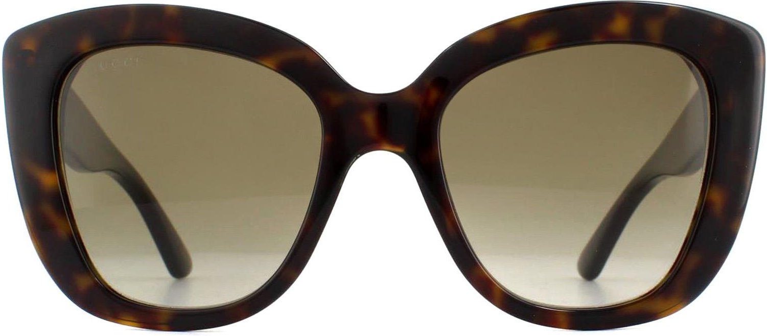 Gucci Cat Eye Sonnenbrille für Damen in Havanna Braun mit Farbverlauf