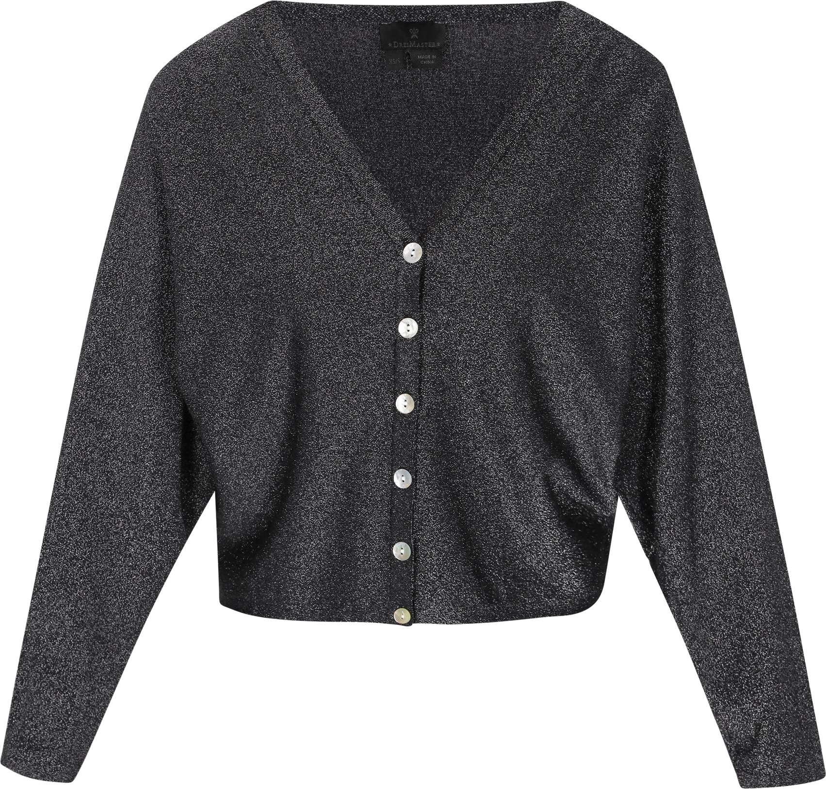 Thumbnail - Dreimaster Strickjacke Frauen Schwarz
