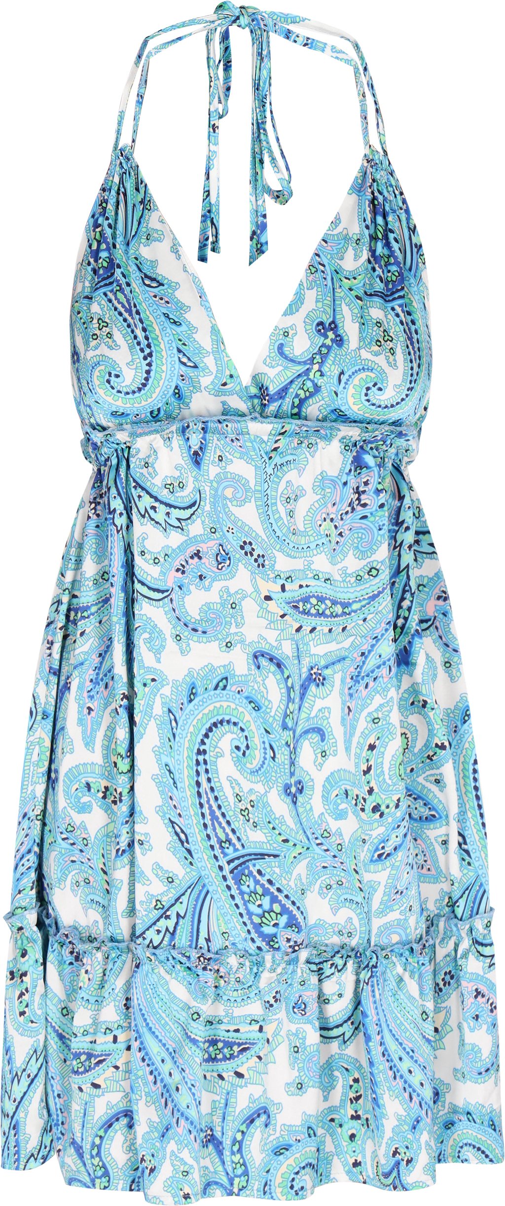 IZIA Kleid Frauen blau mehrfarbig