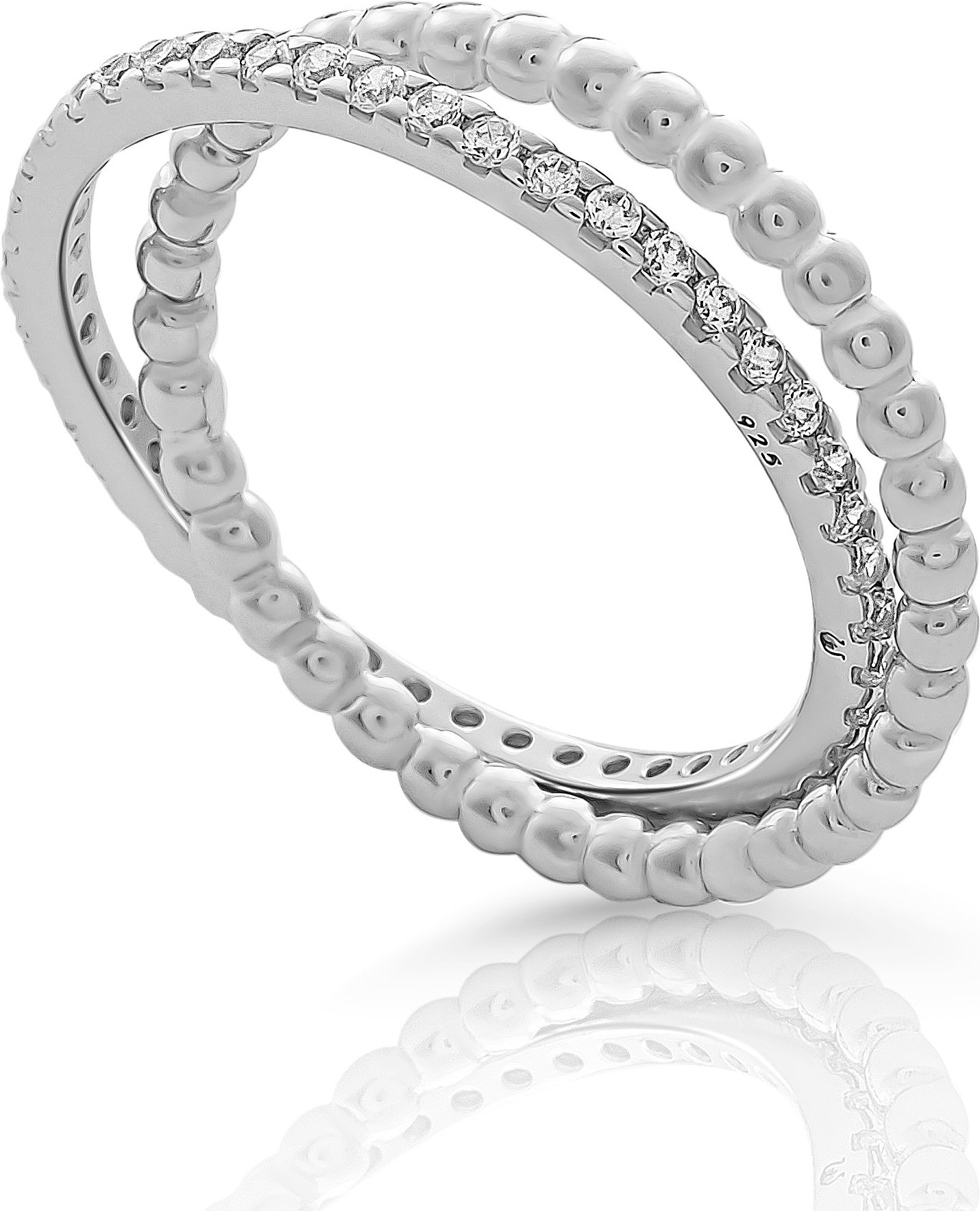 Orphelia 'Everest' Damen-Ring aus 925er Sterlingsilber – Silber ZR-7542