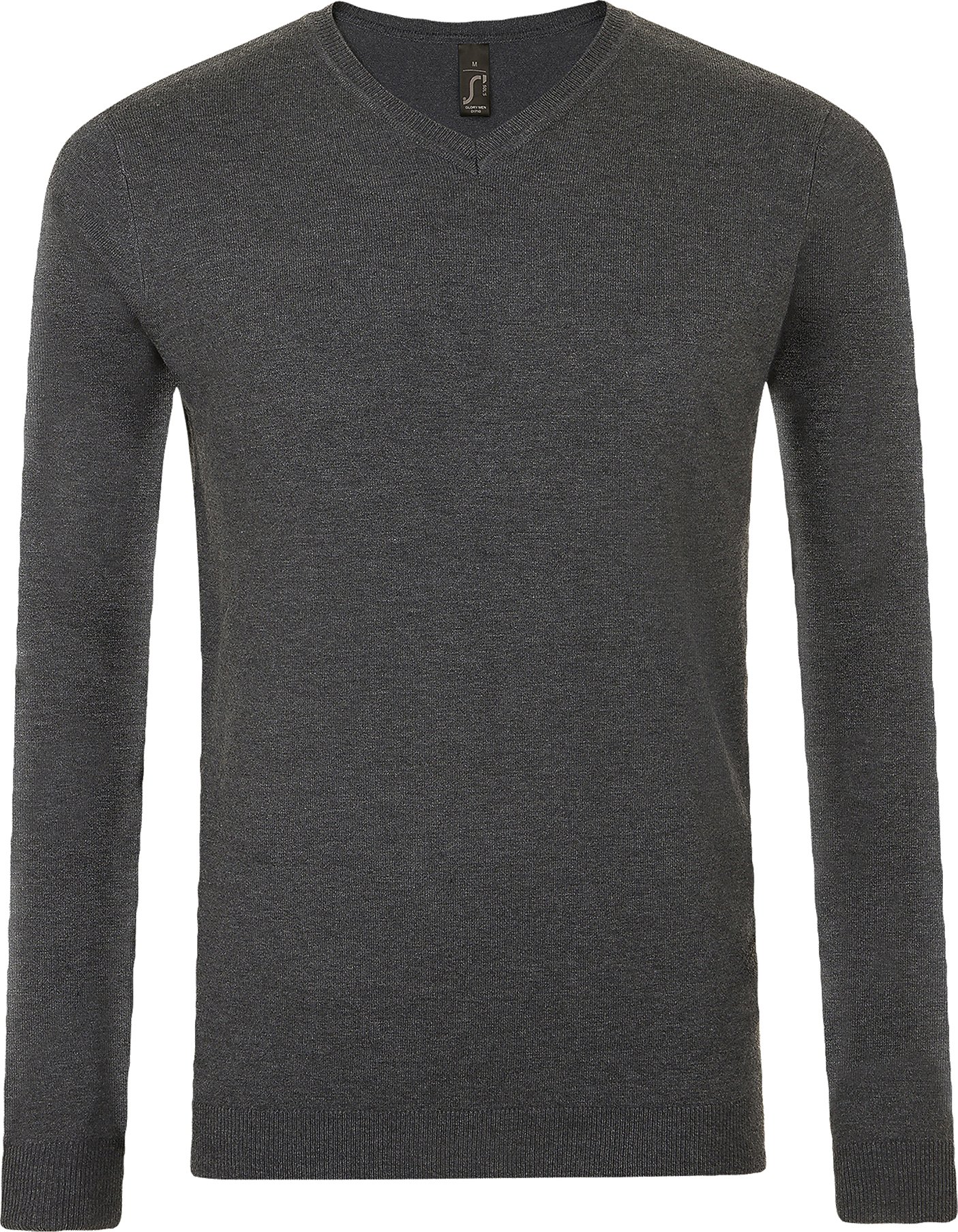 SOLS Herren Glory V-Ausschnitt Pullover (Holzkohle Mergel)