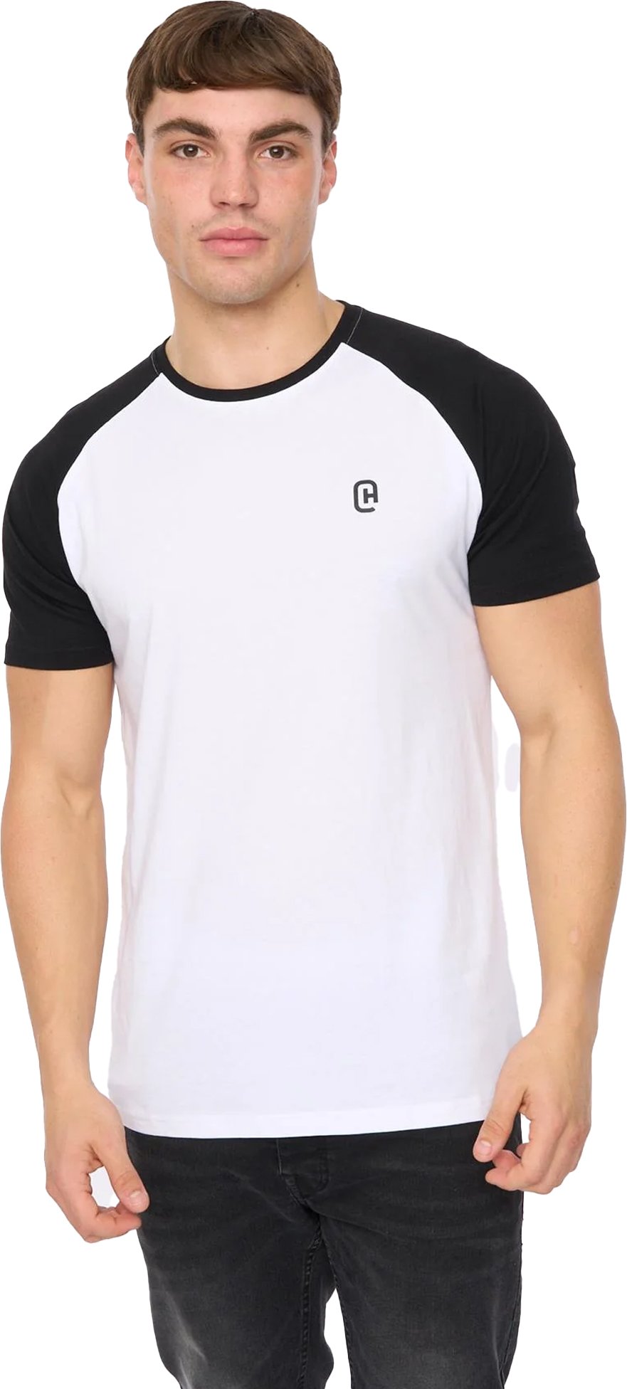 Crosshatch - "Remison" T-Shirt für Herren (Schwarz/Weiß)