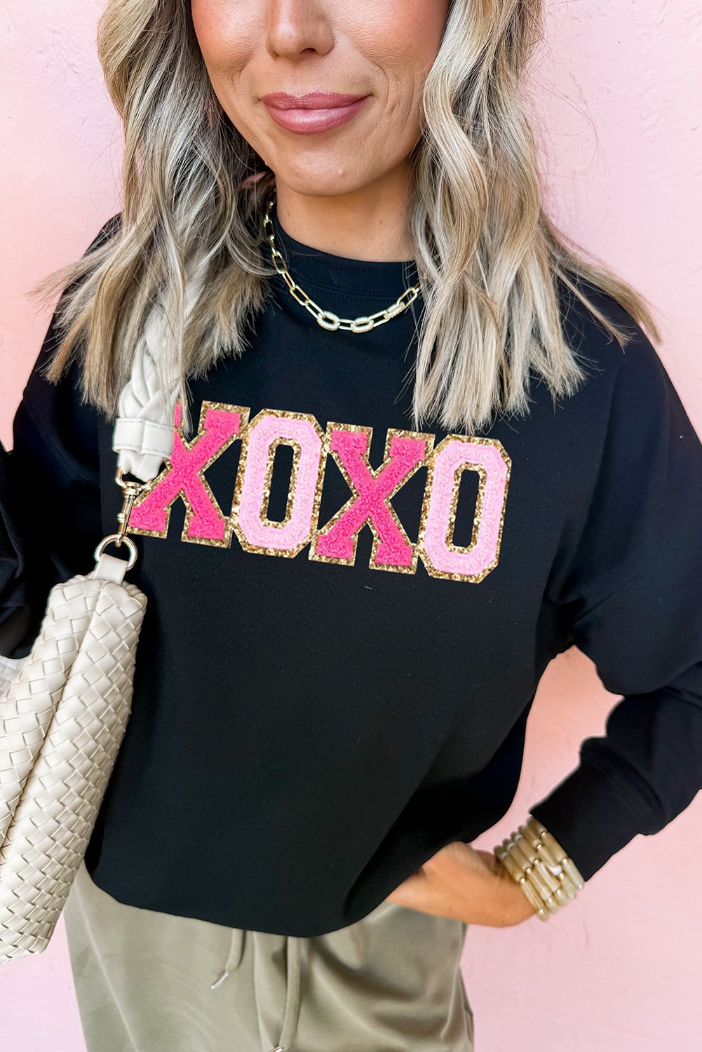 Xoxo Grafik Sweatshirt