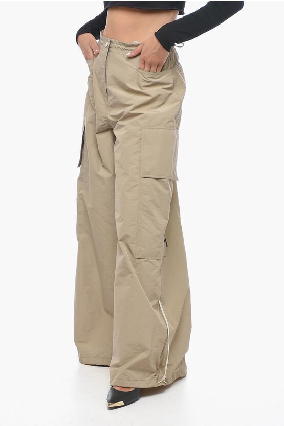 Weite Cargohose PARACHUTE in Beige
