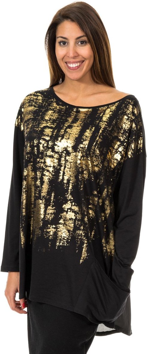 Langarm-T-Shirt mit Boot-Ausschnitt für Frauen 10DML0437