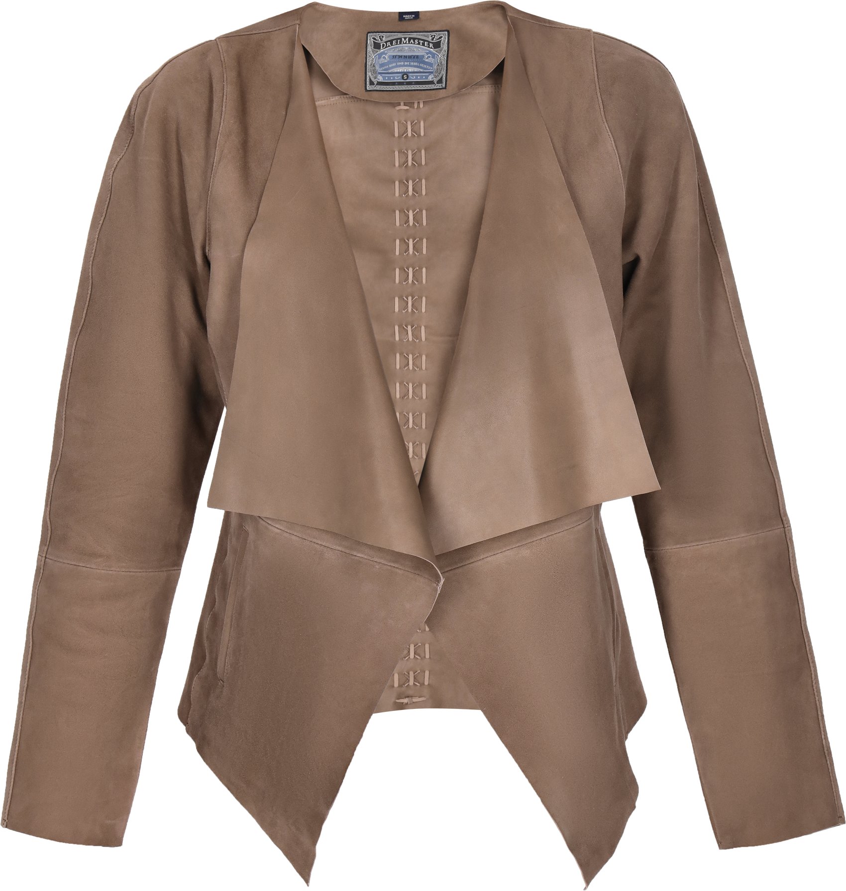 Dreimaster Jacke Frauen dunkler Stein