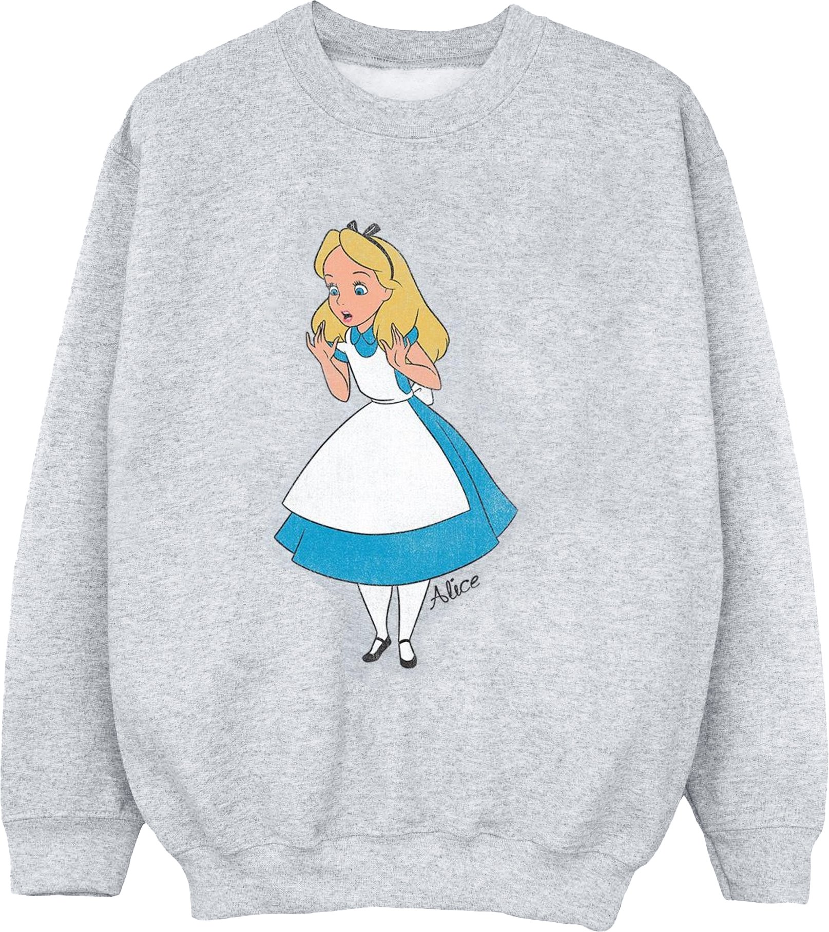 Disney - Sweat ALICE IN WONDERLAND CLASSIC ALICE - Fille (Gris chiné)
