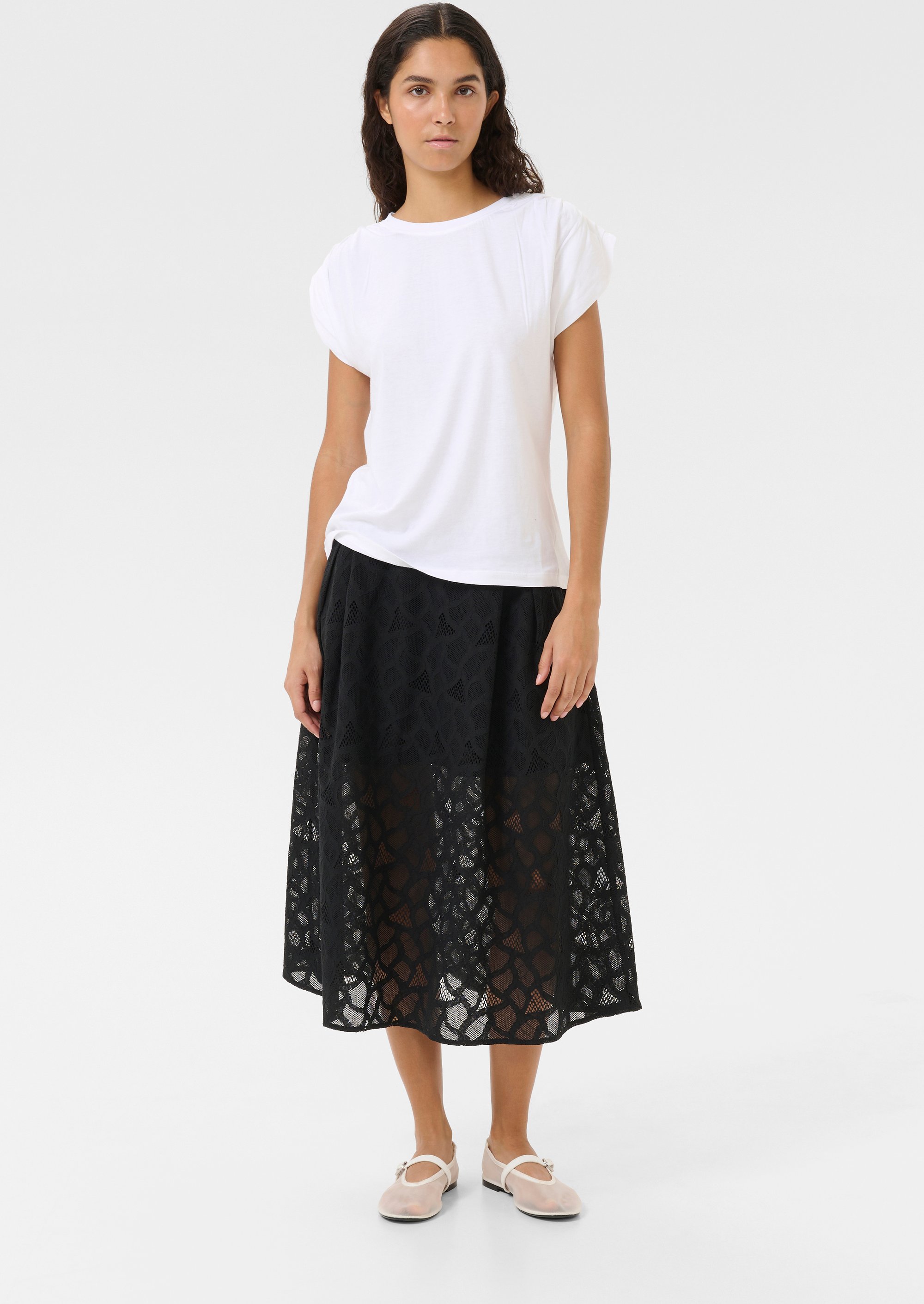 T-shirt KBAnnie Feminine white