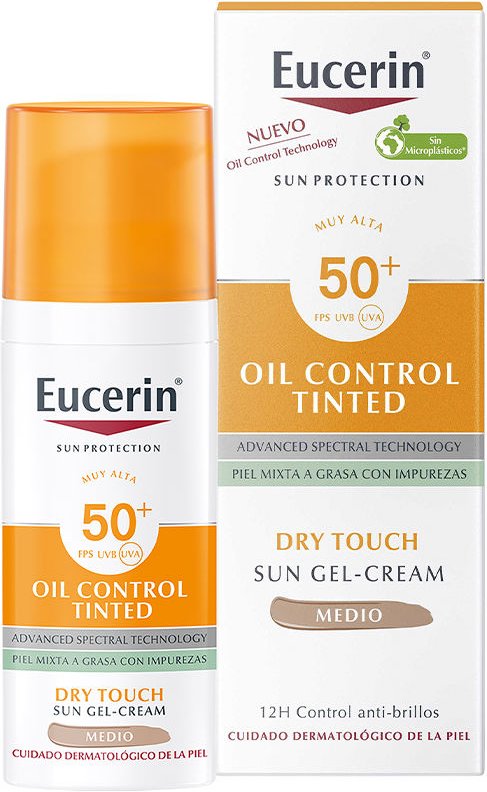 Sonnenschutzöl Dry Touch Gel-creme Farbe Spf50+ #mittel 50 ml
