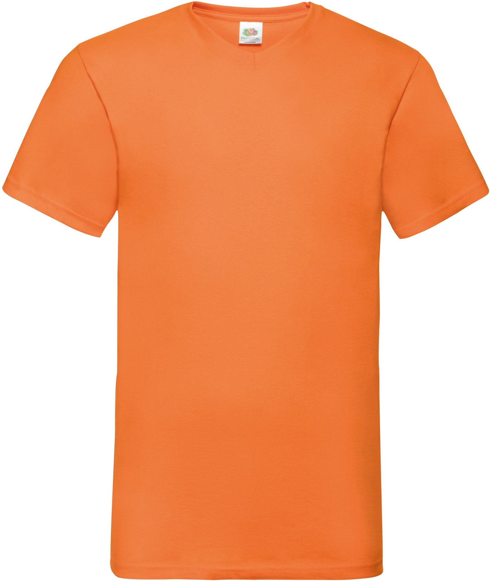 Fruit Of The Loom Valueweight T-shirt für Männer mit V-Ausschnitt, kurzärmlig (Orange)