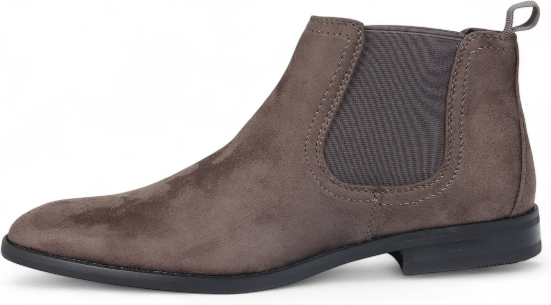 Herren Chelsea Boots aus Wildleder in Grau mit echtem Lederfutter