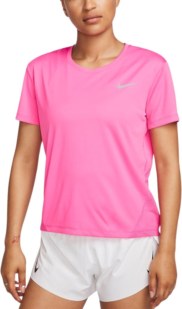 Nike - Kurzärmliges Laufoberteil In Rosa