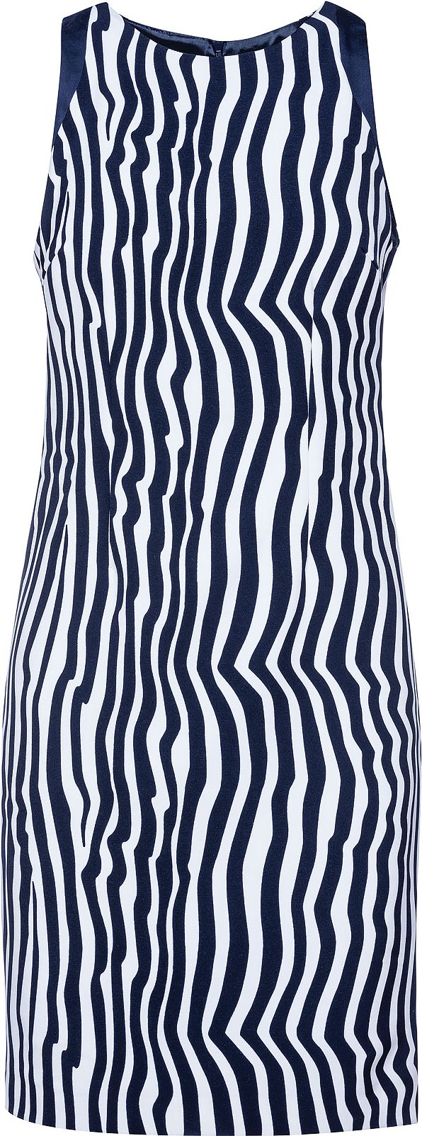 Ärmelloses Kleid mit Zebramuster