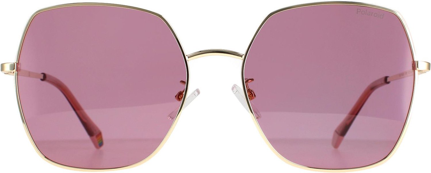 Polaroid Rund Damen Gold Rosa Rosa Polarisiert PLD 6178/G/S