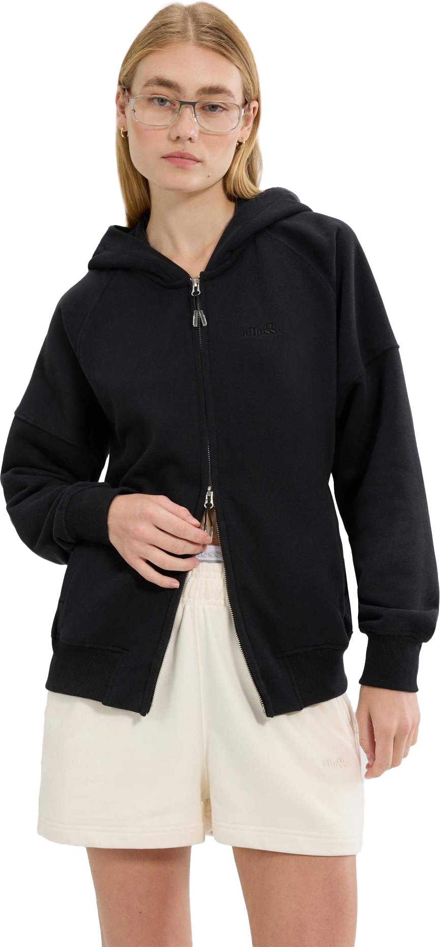 Ellesse - "Pianella" Hoodie mit durchgehendem Reißverschluss für Damen (Schwarz)