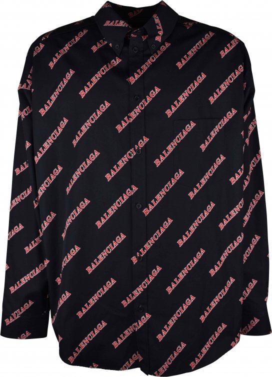 Balenciaga Hemd Schwarz