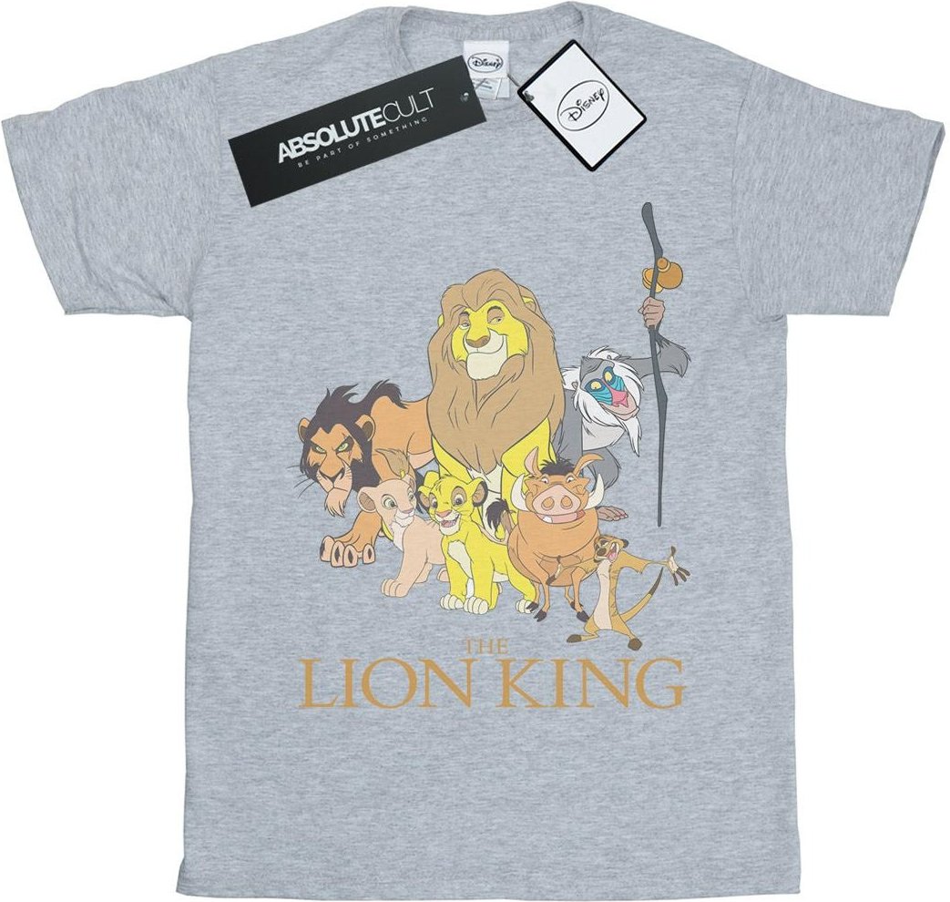 Disney Herren Der König der Löwen Gruppe T-Shirt (Sport grau)