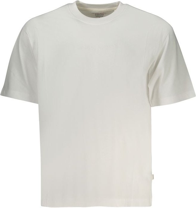Guess Jeans Bianco Baumwoll Herren T-Shirt